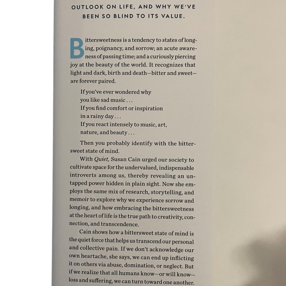 Bitter Sweet Book by Susan Cain EUC - Picture 5 of 7